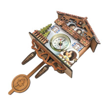 Antique Wall Clock Vintage Wooden Clock Home Decor Excellent Gift D