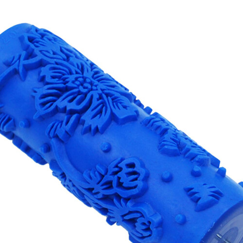 5'' Embossed Pattern Paint Roller DIY Wall Painting Edger Runner Tool 2