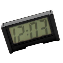 Mini Battery Quartz Clock Travel Clock Bedroom Home Table Clock Black