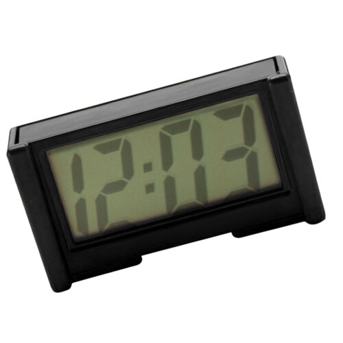 Mini Battery Quartz Clock Travel Clock Bedroom Home Table Clock Black