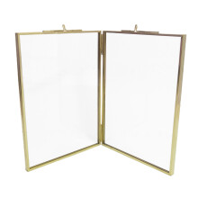 Gold Picture Frame Double Sided Photo Frames Specimen Display Holder 7