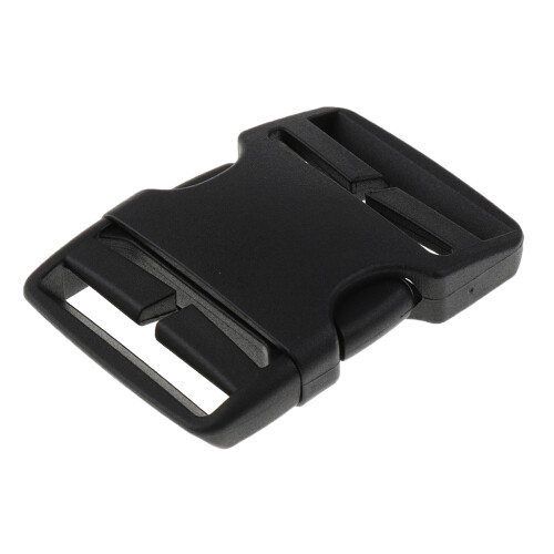 1Pcs Black Plastic Side Release Clasp Buckles Webbing Strap 50mm