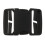 1Pcs Black Plastic Side Release Clasp Buckles Webbing Strap 50mm 3
