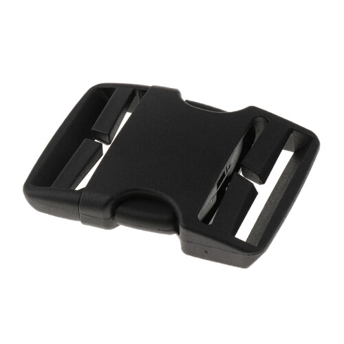 1Pcs Black Plastic Side Release Clasp Buckles Webbing Strap 50mm 1