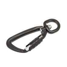 380~400KG Auto Locking Carabiner Rotating Ring Outdoor Keychain Hook B