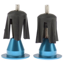 1 Pair Aluminum Alloy Bicycle Handlebar Grips Handle Bar Cap End Plugs