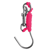 Scuba Diving Reef Drift Hook with 47" Line & Stainless Steel Clip Rosy