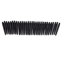 30Pcs 35mm 2BA Thread Plastic Dart Stems Shafts Soft Tip Darts Black