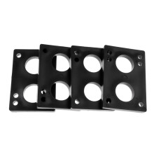 4 Pieces Skateboard Longboard Shock Pads Risers 0.6cm or 0.8cm Black 8