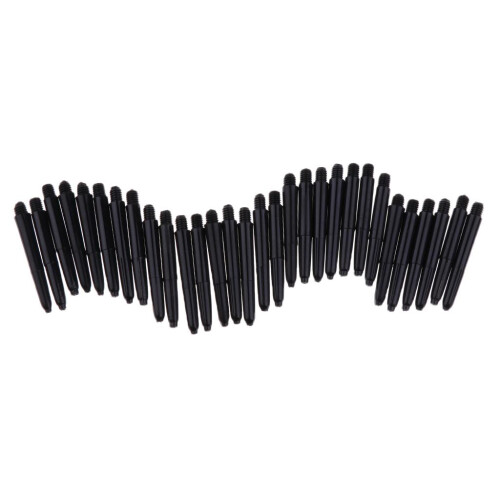 30Pcs 35mm 2BA Thread Plastic Dart Stems Shafts Soft Tip Darts Black 1