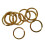 10 Pieces Brass Flat Round Split Key Chain Rings Key Holder Craft 30mm 1