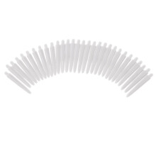 30Pcs 35mm 2BA Thread Plastic Dart Stems Shafts Soft Tip Darts White