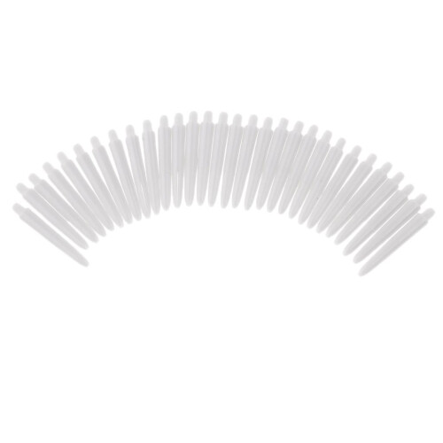 30Pcs 35mm 2BA Thread Plastic Dart Stems Shafts Soft Tip Darts White