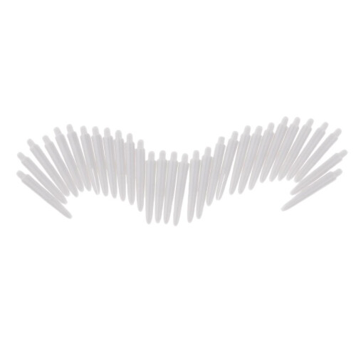 30Pcs 35mm 2BA Thread Plastic Dart Stems Shafts Soft Tip Darts White 1