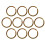 10 Pieces Brass Flat Round Split Key Chain Rings Key Holder Craft 30mm 3