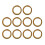 10 Pieces Brass Flat Round Split Key Chain Rings Key Holder Craft 20mm 3