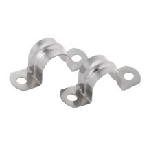 2 Pieces Pipe Tube Conduit Stainless Steel Hanger U Strap Clamps Clip