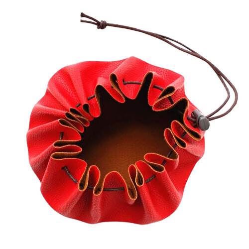 Waterproof 15" PU Leather Drawstring Storage Pouch Swimming Beach Camp 1