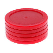 5 Pieces 62mm Air Hockey Replacement Pucks for Full Size Air Hockey Ta