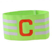 Football Soccer Sports Arm Adjustable Bands Captain Armband #2 green