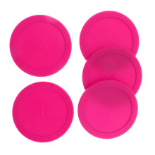5 Pieces 62mm Air Hockey Replacement Pucks for Full Size Air Hockey Ta