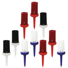 Pack of 10pcs Golf Tees Brush Driver Training Golfer Aids Supplies 62m
