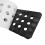 5 Pieces Square Grooved EVA Surfboard SUP Traction Deck Grip Tail Pad 3