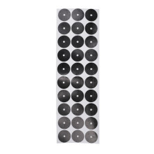 Set of 30Pcs 3-3.5cm Black Pool Table Spot Marking Stickers - Self Adh