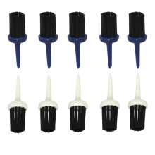 Pack of 10pcs Golf Tees Brush Driver Training Golfer Aids Supplies 57m