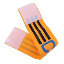Football Soccer Sports Arm Adjustable Bands Captain Armband #2 yellow