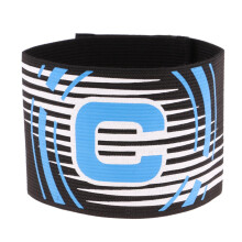 Captain Armband Football Soccer Sports Adjustable Arm Bands Black