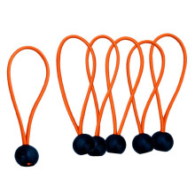 6 Pieces Heavy Duty Bungee Ball Cord Tarp Tent Tie Down Tope Orange 4