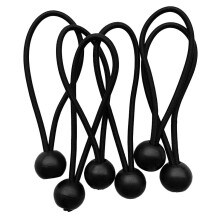 6 Pieces Heavy Duty Bungee Ball Cord Tarp Tent Tie Down Tope Black 5 i