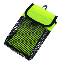 Scuba Diving Reel & SMB Safety Marker Buoy Holder Carry Mesh Bag Fluo