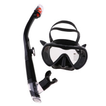 Anti Fog Diving Mask Snorkel Set Swimming Goggles Scuba Snorkel Black