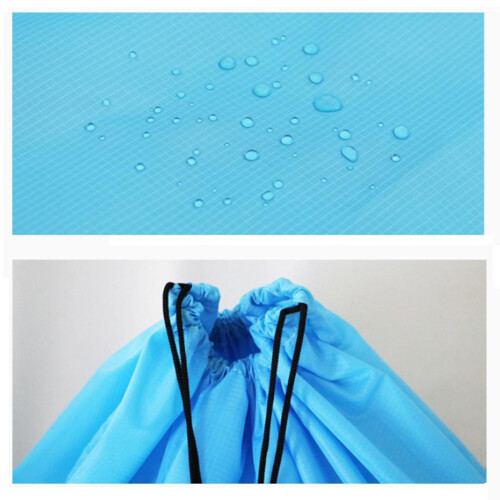 Large Capacity Bag Waterproof Drawstring Storage Pouch Sack Blue 70x90 2