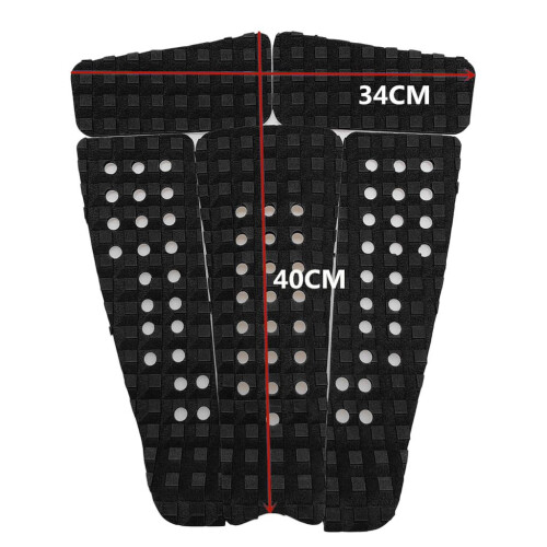5 Pieces Square Grooved EVA Surfboard SUP Traction Deck Grip Tail Pad 1