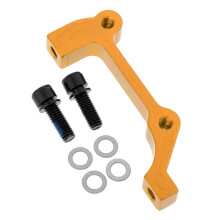Cycling Disc Brake Mount Caliper Adapter Bicycle Brake Parts Gold