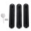 3  Sets   Tri  Box Surfing SUP Surfboard Fin Plug Set with Screw Black 3