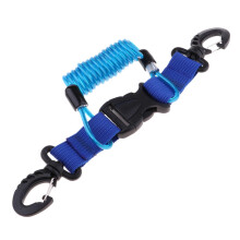 Elastic Scuba Diving Camera Spring Coil Lanyard Quick Release Buckle B