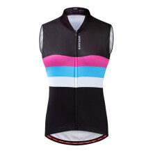 Cycling Vest Jersey Women Sleeveless Breathable Reflective Tops Black