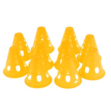 10pcs Mini Windproof Sport Training Traffic Road Cones Yellow