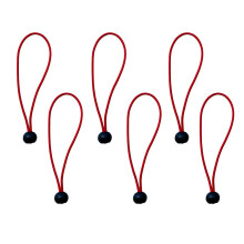 6 Pieces Heavy Duty Bungee Ball Cord Tarp Tent Tie Down Tope Red 8 inc