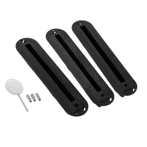 3  Sets   Tri  Box Surfing SUP Surfboard Fin Plug Set with Screw Black 1