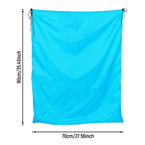 Large Capacity Bag Waterproof Drawstring Storage Pouch Sack Blue 70x90 1