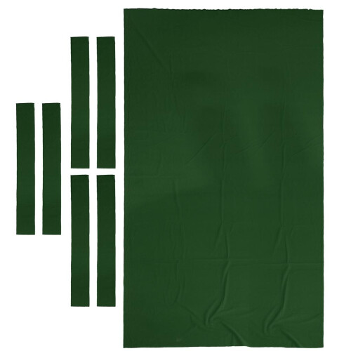 9ft Worsted Billiard Pool Table Cloth Pool Table Felt w/ Cushion Rail 1