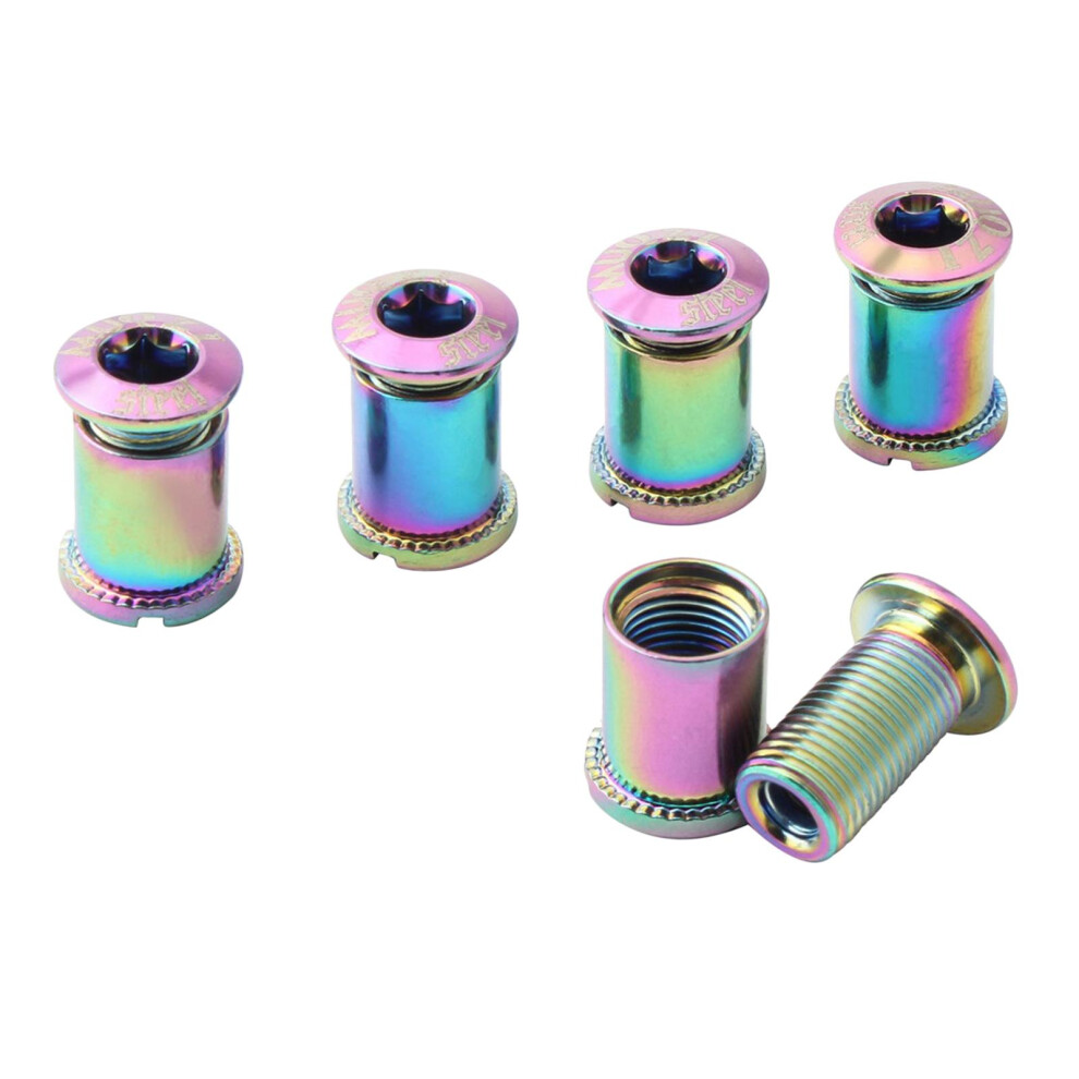 5Pcs/Pack Crankset Bolts Chainring Bolts & Nuts Screw Hardware A-Tripl 6902695520303