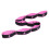 Yoga Pull Strap Fitness Stretching Band Resistance Loop Pink_8 Loops 1