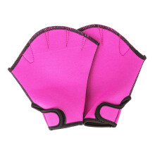 AQUATIC FITNESS SWIMMING GLOVES webbed Pool gloves Training Rose Red M