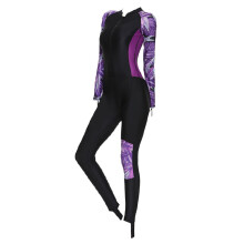Women Wetsuit One Piece Scuba Diving Suit Dive Skin for Canoeing Purpl